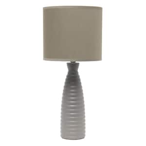 20.25 in. Taupe Alsace Bottle Table Lamp