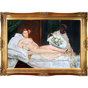 Olympia by Edouard Manet Victorian Gold Framed Oil Painting Art Print 32 in. x 44 in.