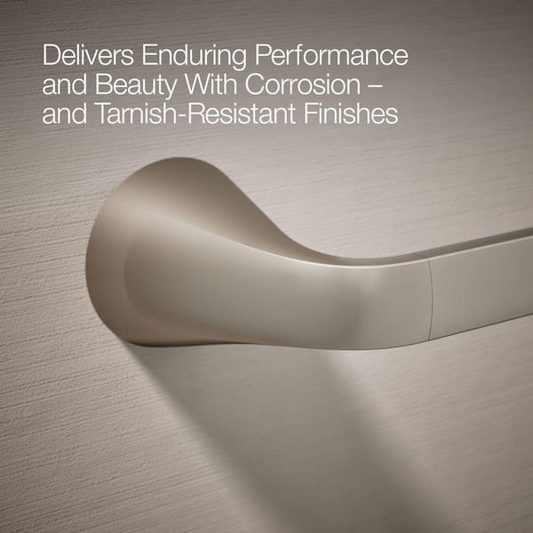 KOHLER Cursiva Toilet Paper Holder in Vibrant Brushed Nickel K