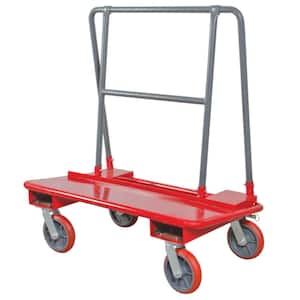 Drywall Cart Dolly Handling Sheetrock and Plywood with Heavy-Duty Caster Wheels, 3000 lbs. Load Capacity