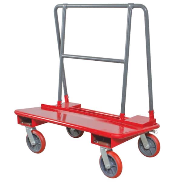 MetalTech Drywall Cart Dolly Handling Sheetrock and Plywood with Heavy-Duty Caster Wheels, 3000 lbs. Load Capacity