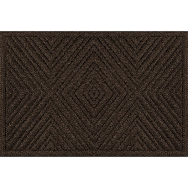 Diamond Gem 24 in. x 36 in. Walnut Doormat