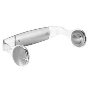 Forma 2 Wall-Mount Paper Towel Holder in Clear and Brushed Stainless Steel