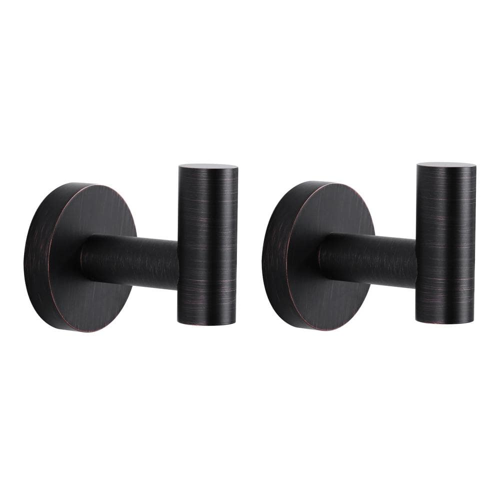 Stainless Steel J-Hook Robe/Towel Hook in Oil Rubbed Bronze 2-Pack price history on PriceWatchPro