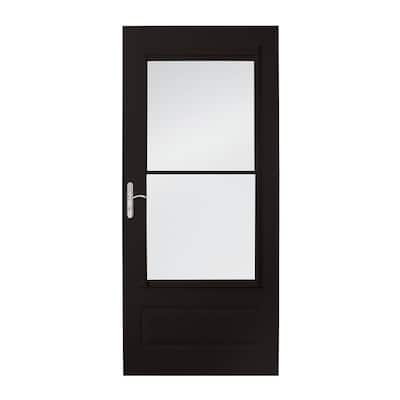 32 X 80 Black Storm Doors Exterior Doors The Home Depot