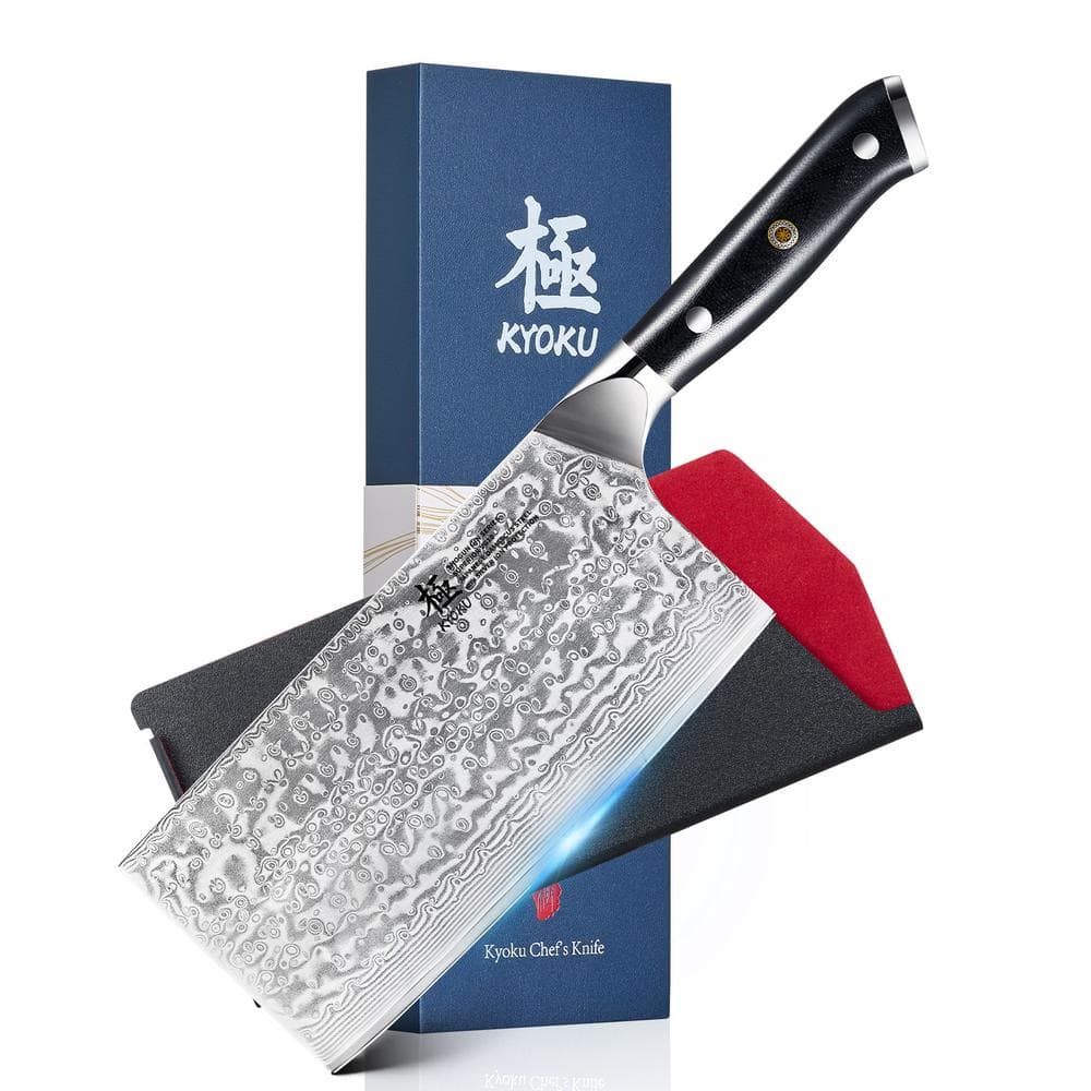 KYOKU Shogun Gin Series 7 in. VG10 Damascus Stainless Steel KYOKU Shogun Gin Series 7 in. VG10 Damascus Stainless Steel