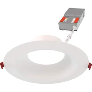 CS WF DREG SM 6 in. Adjustable Lumen and CCT Canless IC Rated Dimmable Integrated LED Recessed Light Trim