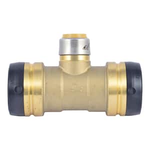 SharkBite 3/4 in. Push-to-Connect Brass Tee with Water Pressure