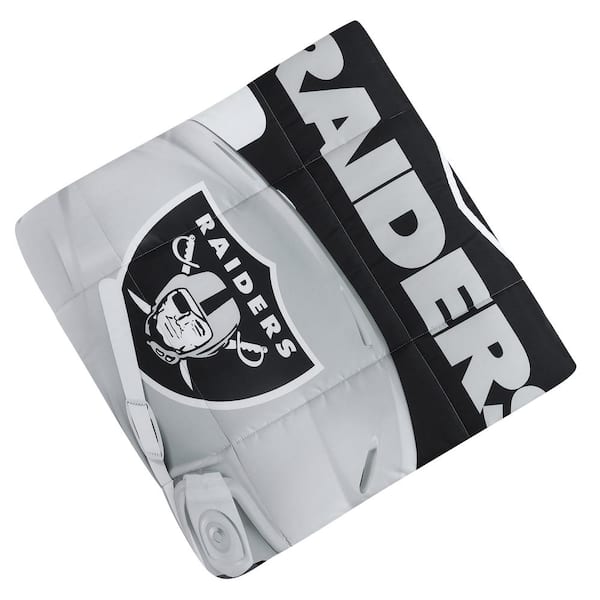 Las Vegas Raiders Heathered Stripe 3-Piece Full/Queen Bed Set