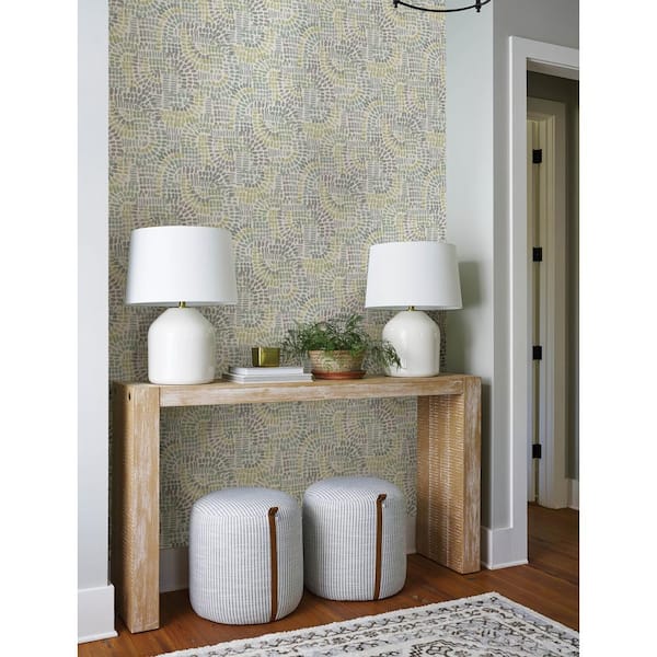 Wanderer Aquamarine Mosiac Wallpaper