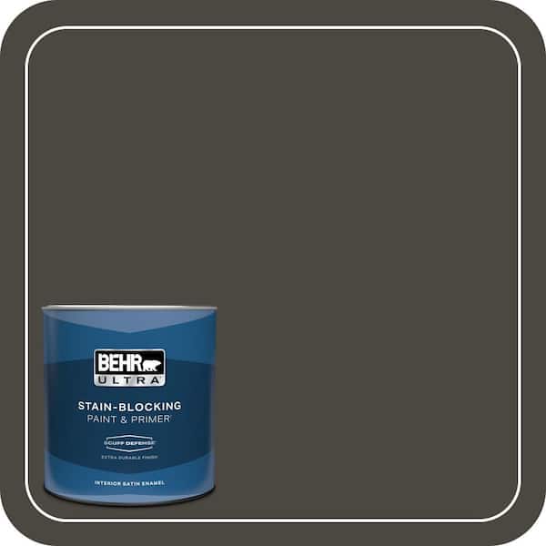 BEHR ULTRA 1 qt. #T18-11 Unplugged Extra Durable Satin Enamel Interior Paint & Primer