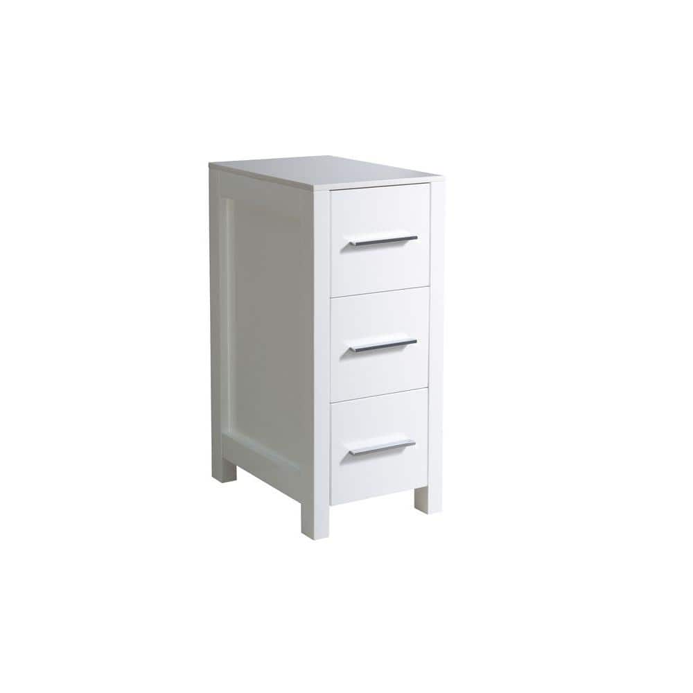 Fresca FST6260WH Torino Tall Bathroom Linen Side Cabinet in White - Faucets, Mosaic, Kitchen Supplies