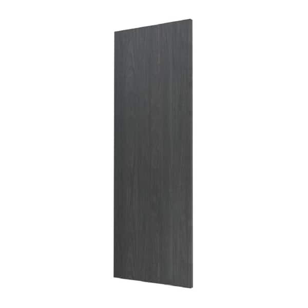 Cambridge Carbon Marine Slab Style Wall Kitchen Cabinet End Panel (12 in W x 0.75 in D x 30 in H)