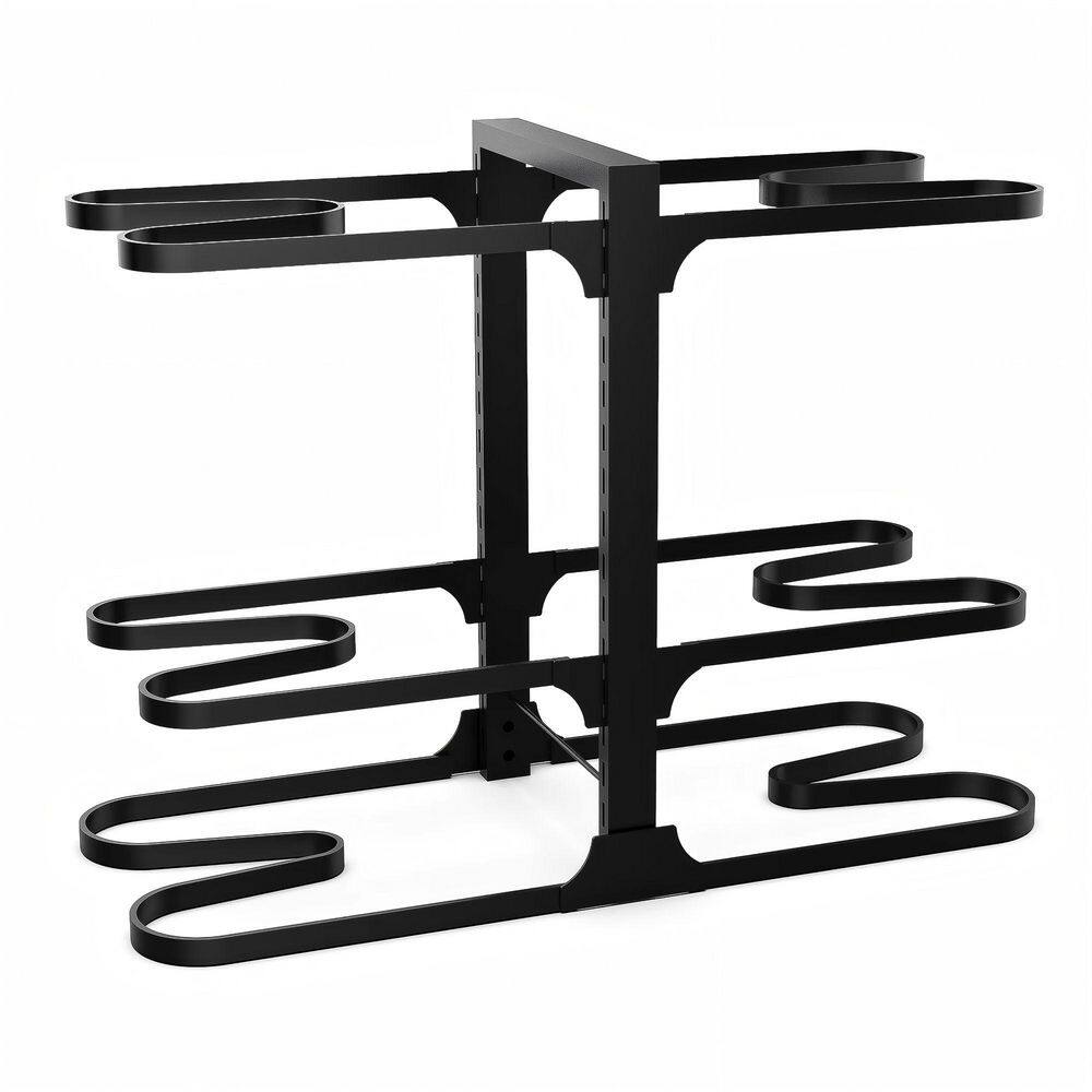 Pots and Pans Organizer, Standing Adjustable 6-Tier Pots Organizer Rack for Cookware, Heavy Duty Pots Rack