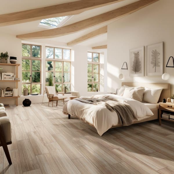 MSI Havencrest Beige 8 in. x 36 in. Matte Porcelain Wood Look