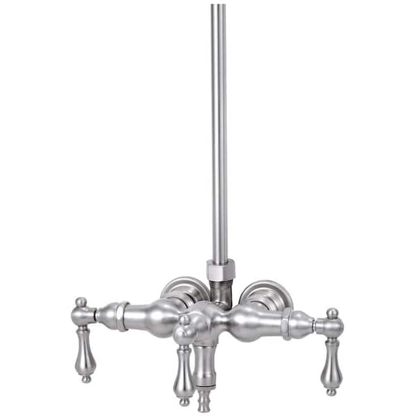 Elizabethan Classics TW11 3-Handle Claw Foot Tub Faucet without Handshower in Oil Rubbed Bronze