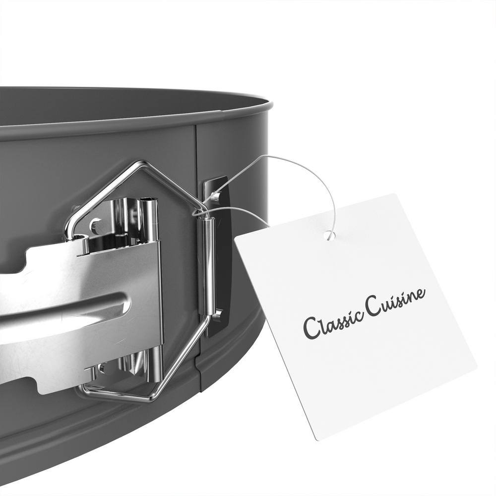 10.5" Gray Non-stick Carbon-Steel Springform Pan with Lid