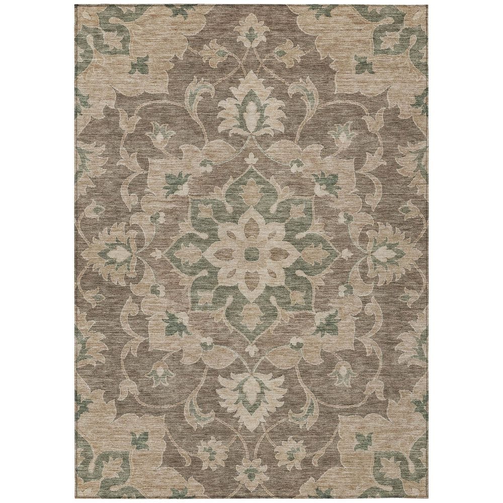 Chantille Machine Washable Indoor/Outdoor Abstract ACN2954 Brown 8 ft. x 10 ft. Area Rug price history on PriceWatchPro