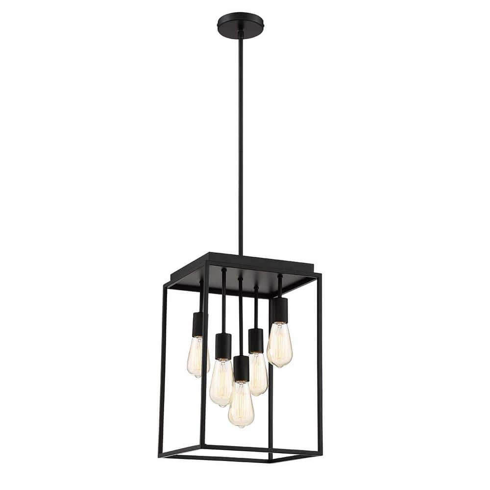 rollins 3 light black chandelier