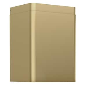 Range Hood Duct Cover in Satin Gold for DME