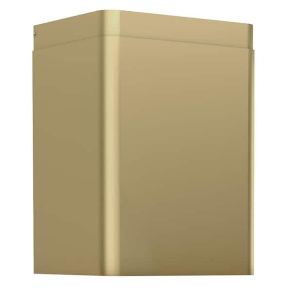 Zephyr Range Hood Duct Cover in Satin Gold for DME