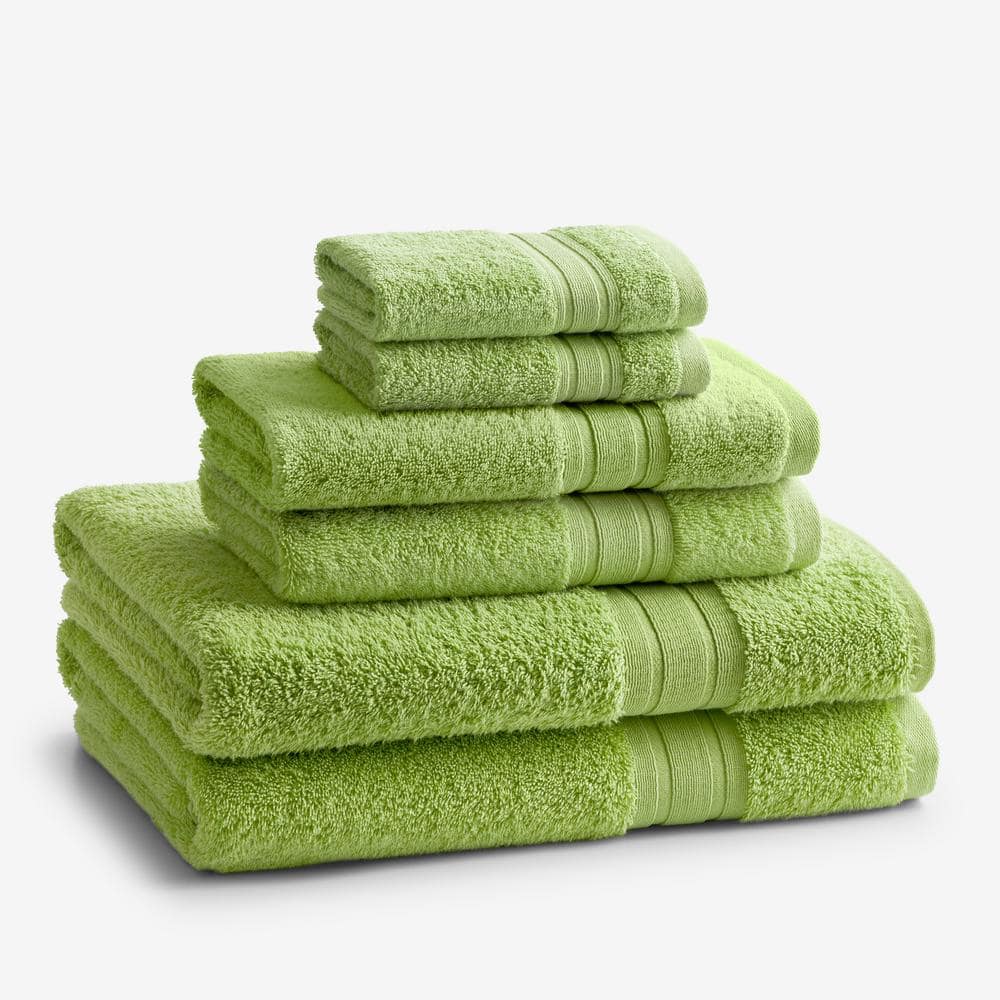 The Company Store Company Cotton 6-Piece Field Green Turkish Cotton Bath  Towel Set 59083-OS-FLDGRN - The Home Depot