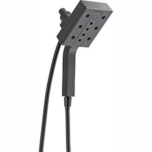 In2ition Two-in-One 4-Spray 4.5 in. Dual Wall Mount Fixed and Handheld H2Okinetic Shower Head in Matte Black