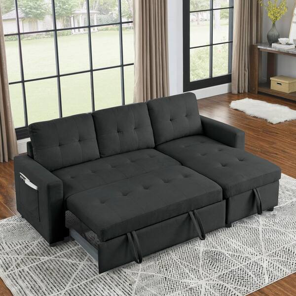 aisword Black 78.5 in. Reversible Polyester Full Size