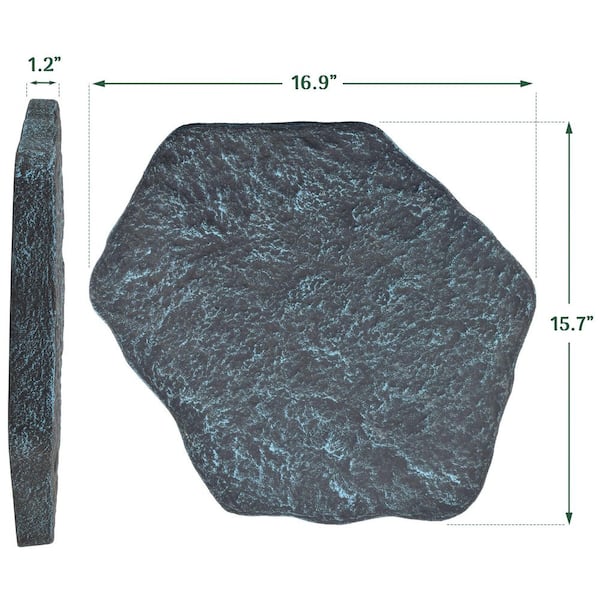Arcadia Garden Products 15.7 in. x 16.9 in. x 1.2 in. Brushed Teal