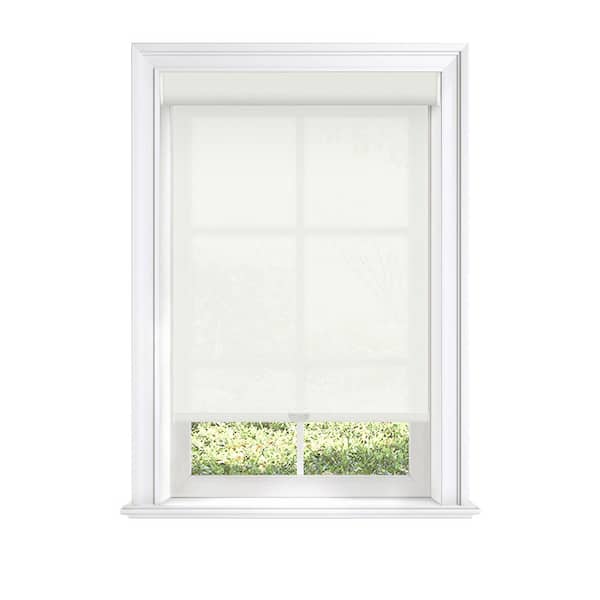 Zeno Custom Size Cordless UV Protection Solar Shades with Fascia for Indoor Windows