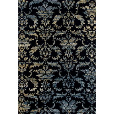 Art Carpet Bastille Collection Victorian Woven Area Rug Cream/Blue/Green 5' x 8'