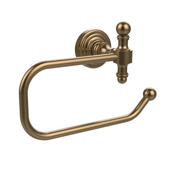 Allied Brass Retro Wave Collection European Style Single Post Toilet Paper Holder in Brushed Bronze