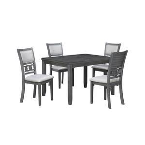 New Classic Furniture Gia 5-piece 48 in. Wood Top Rectangle Dining Set, Gray
