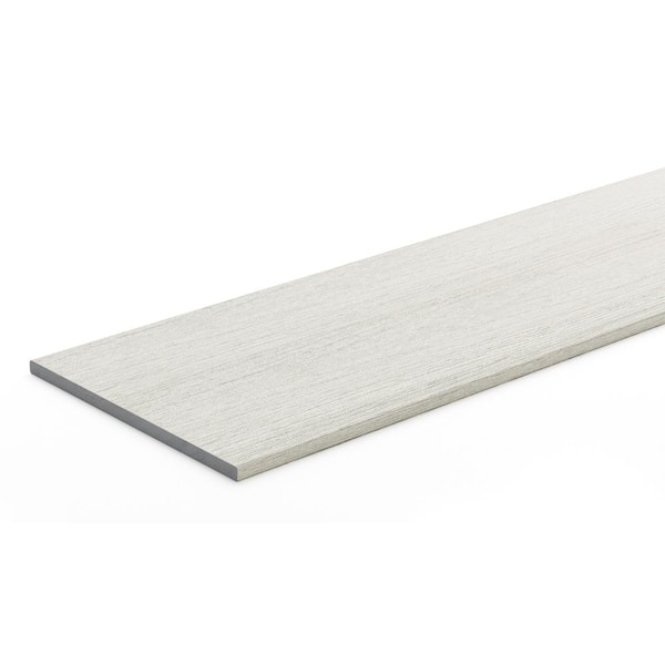 Advanced PVC Landmark 1/2 in. x 12 in. x 12 ft. Square Boardwalk PVC Fascia (Actual: 1/2 in. x 11 3/4 in. x 12 ft. )