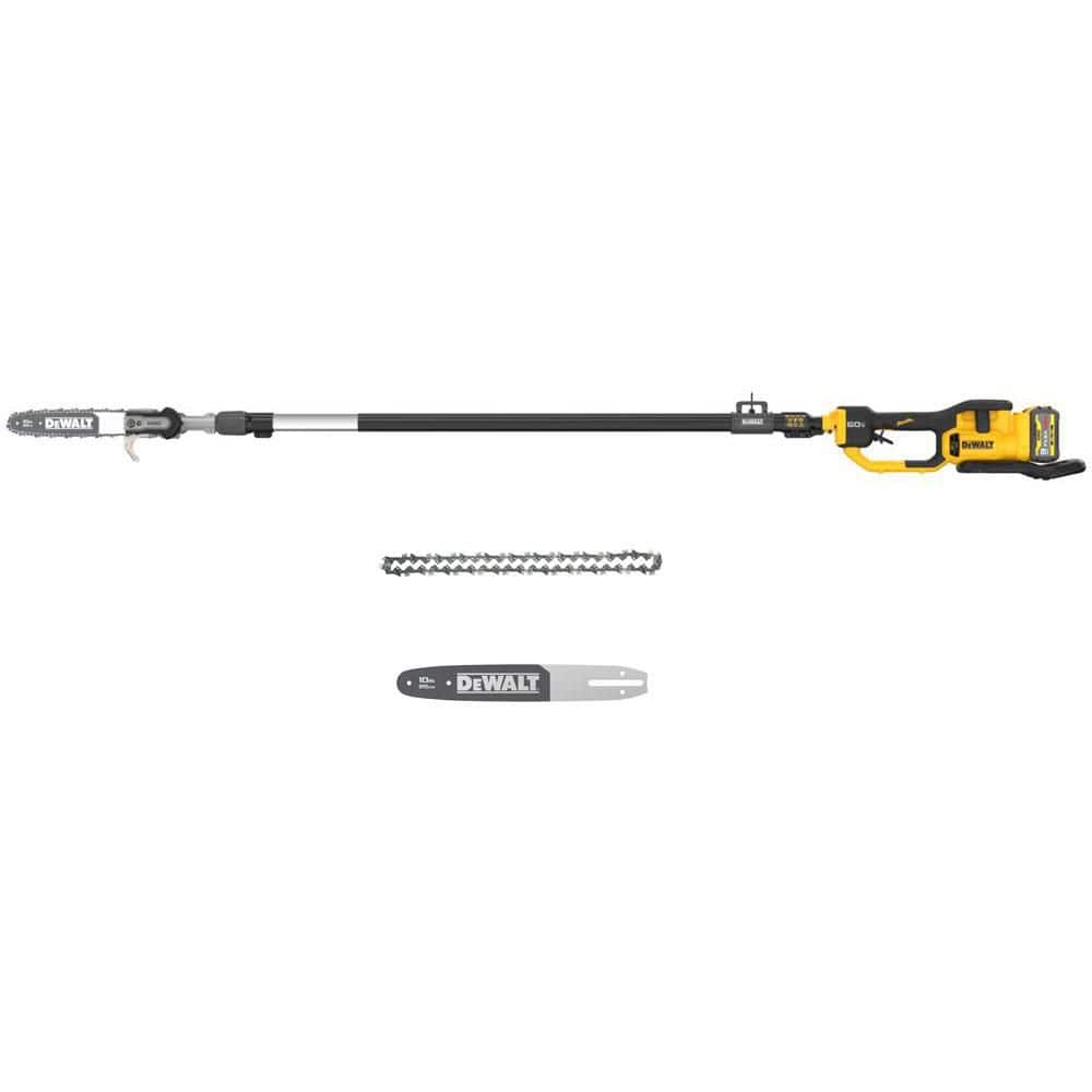 FLEXVOLT 60V MAX 10 in. Cordless Battery Powered Telescoping Pole Saw w/ 3Ah Battery, Charger, Replacement Chain and Bar price history on PriceWatchPro