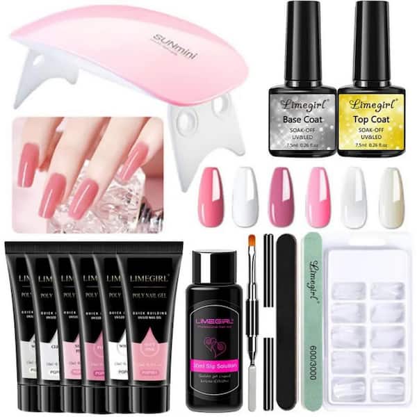 Nail Gel Set Manicure Set Gel Cuticle Pusher Finger Extend Mold Nail Kit All For Quick Extension Manicure Set