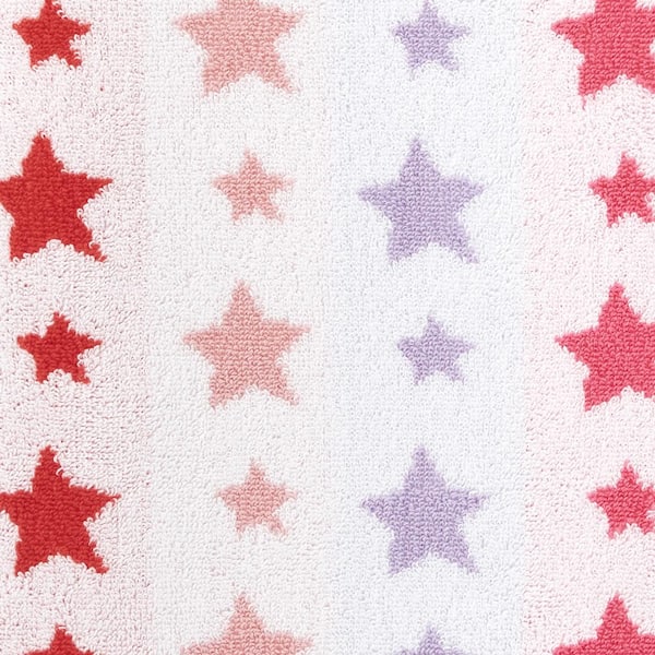 Star Cotton Bath Towel - Blue Hearts, Size 16 in. x 30 in. | The Company Store