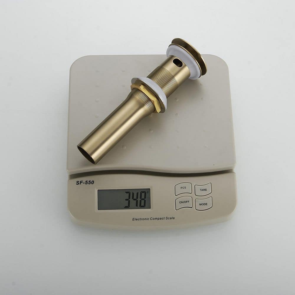 Brushed Gold Bathroom Sink Pop-Up Drain Assembly