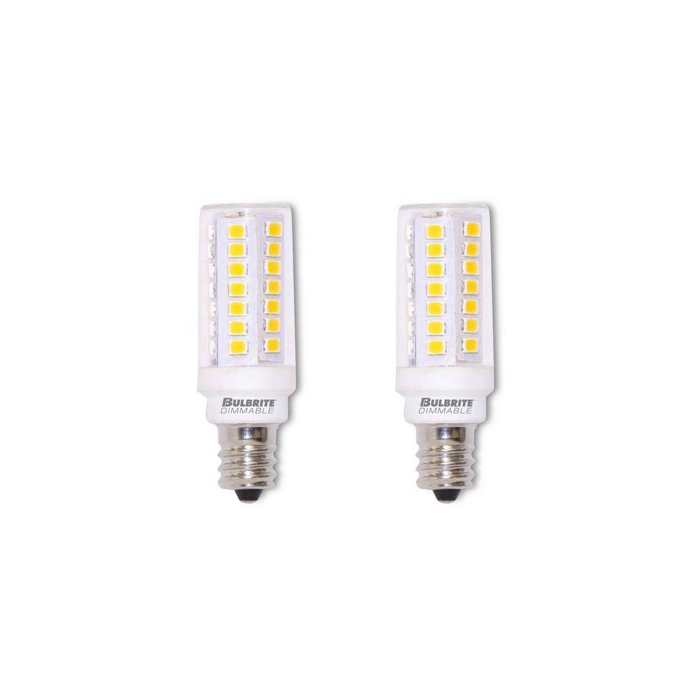 60 - Watt Equivalent Warm White Light T6 (E12) Candelabra Screw, Dimmable C
