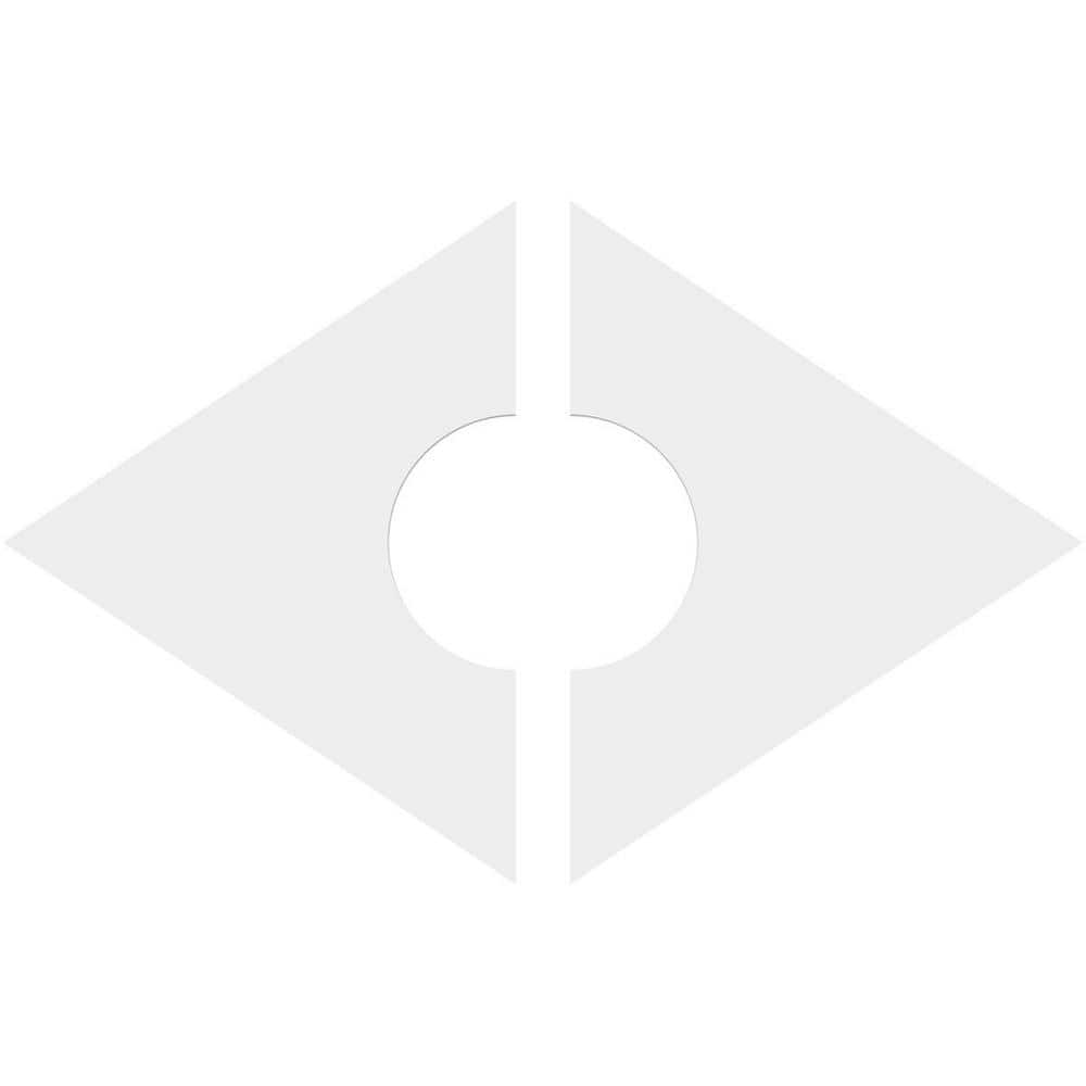 Diamond Unfinished PVC Ceiling Medallion, 16" x 10.62"