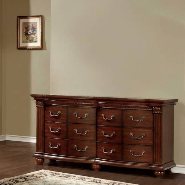 William's Home Furnishing Hara Transitional Style 6-Drawer 68 in