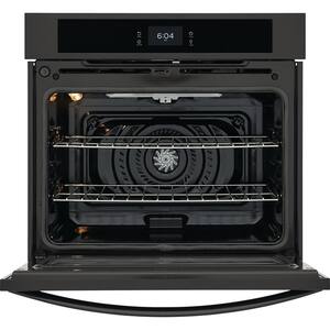 30 in. Single Electric Wall Oven with Convection in Black
