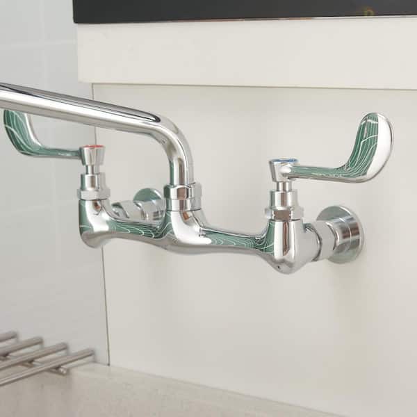 BWE 2-Handle Commercial Sink Faucet with 12