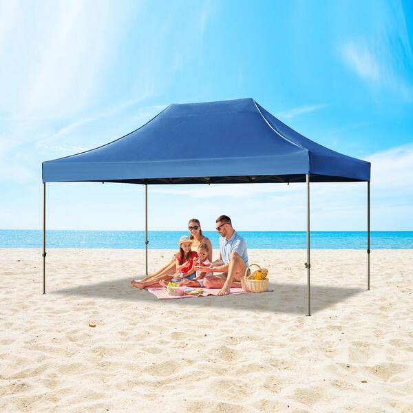 Miscool Avex 10 ft. x 15 ft. Blue Pop-Up Outdoor Canopy Tent