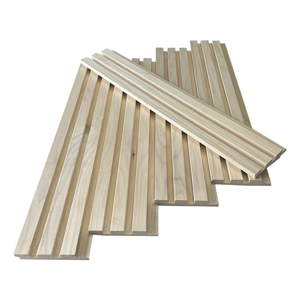1 in. x 5 in. x 2 ft. Poplar Shiplap Slat Wall Hardwood Board (5-Pack) price history on PriceWatchPro