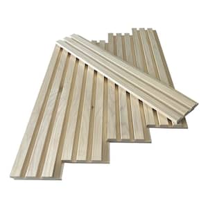 1 in. x 5 in. x 2 ft. Poplar Shiplap Slat Wall Hardwood Board (5-Pack)