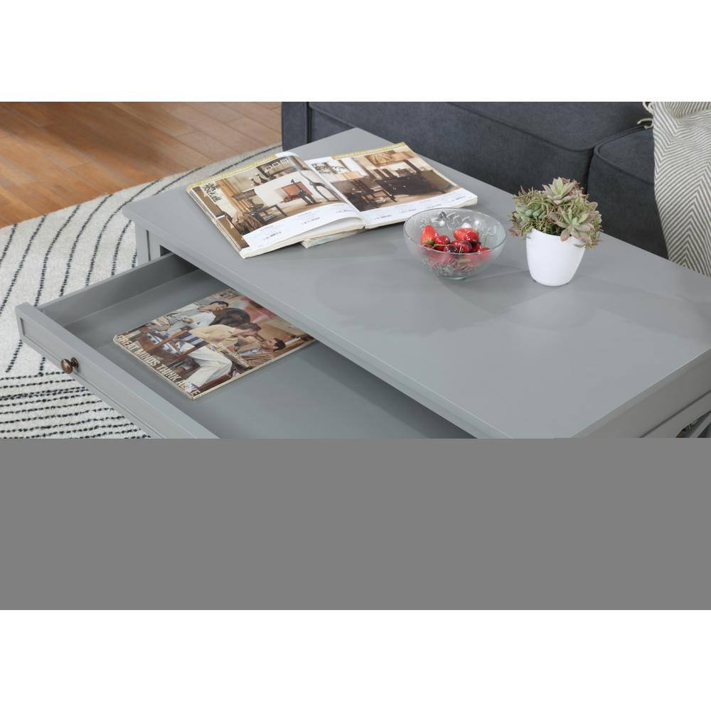 Coventry Gray Pine Wood 3-Piece Accent Table Set
