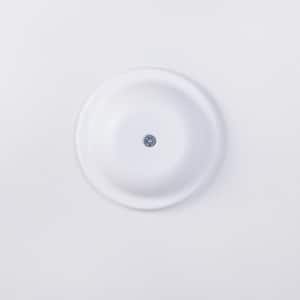 5 in. Plastic Bell Cleanout Cover Plate in White
