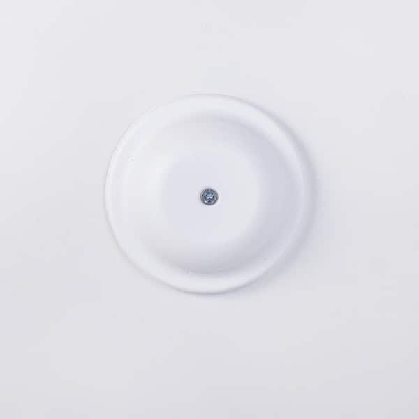 5 in. Plastic Bell Cleanout Cover Plate in White