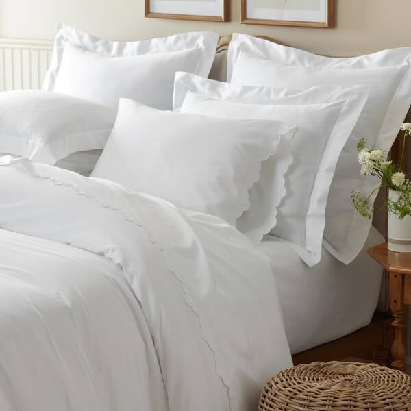 The Company Store Company Cotton White Sateen Twin Sheet Set